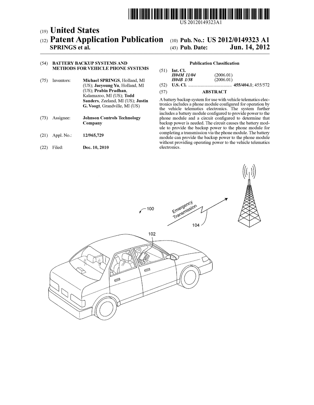 BATTERY BACKUP SYSTEMS AND METHODS FOR VEHICLE PHONE SYSTEMS - diagram, schematic, and image 01