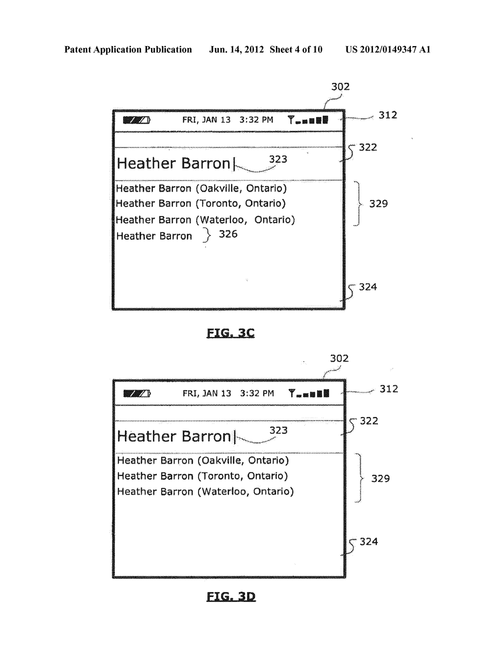 MOBILE DEVICE WITH ENHANCED TELEPHONE CALL INFORMATION AND A METHOD OF     USING SAME - diagram, schematic, and image 05