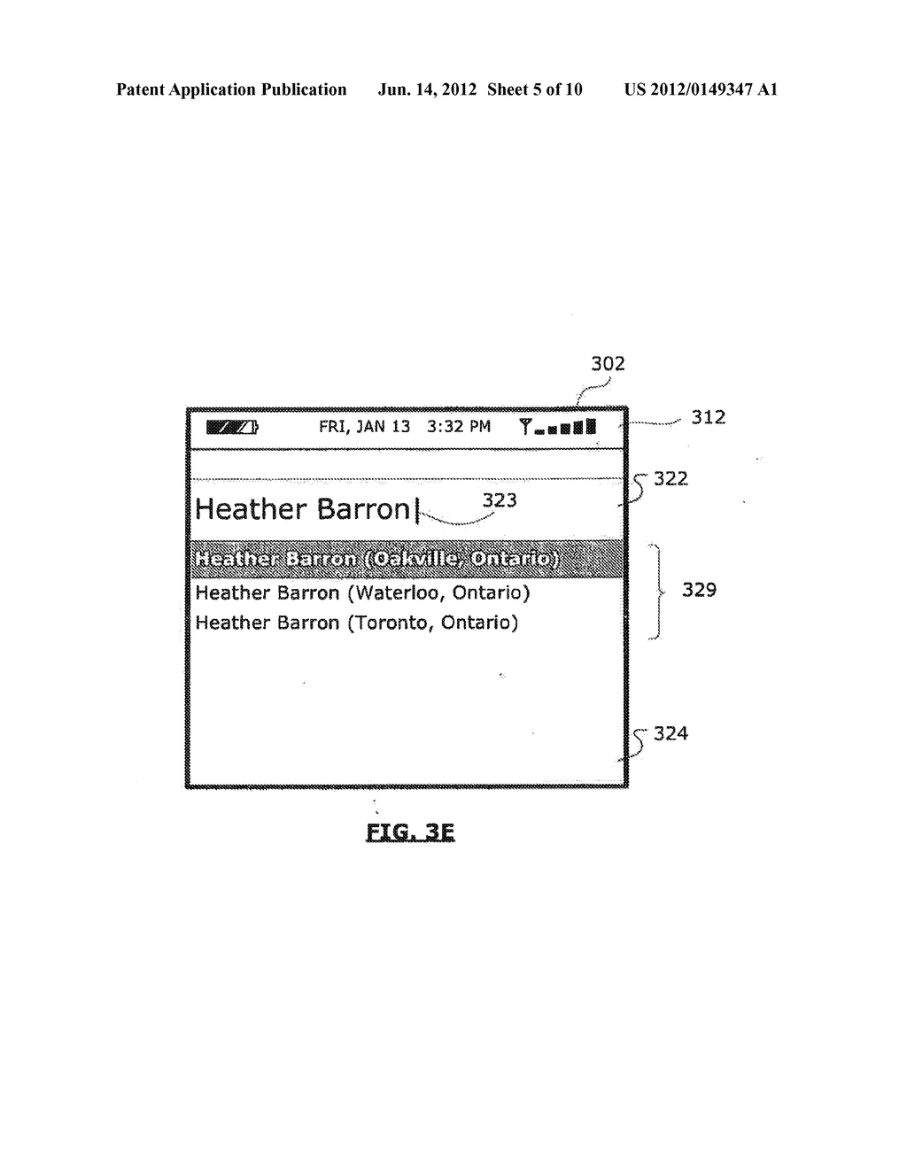 MOBILE DEVICE WITH ENHANCED TELEPHONE CALL INFORMATION AND A METHOD OF     USING SAME - diagram, schematic, and image 06