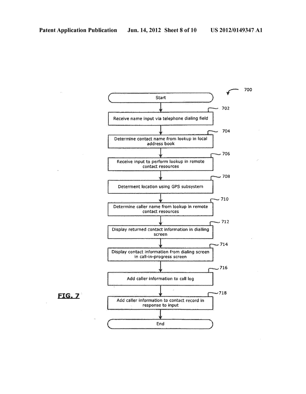 MOBILE DEVICE WITH ENHANCED TELEPHONE CALL INFORMATION AND A METHOD OF     USING SAME - diagram, schematic, and image 09