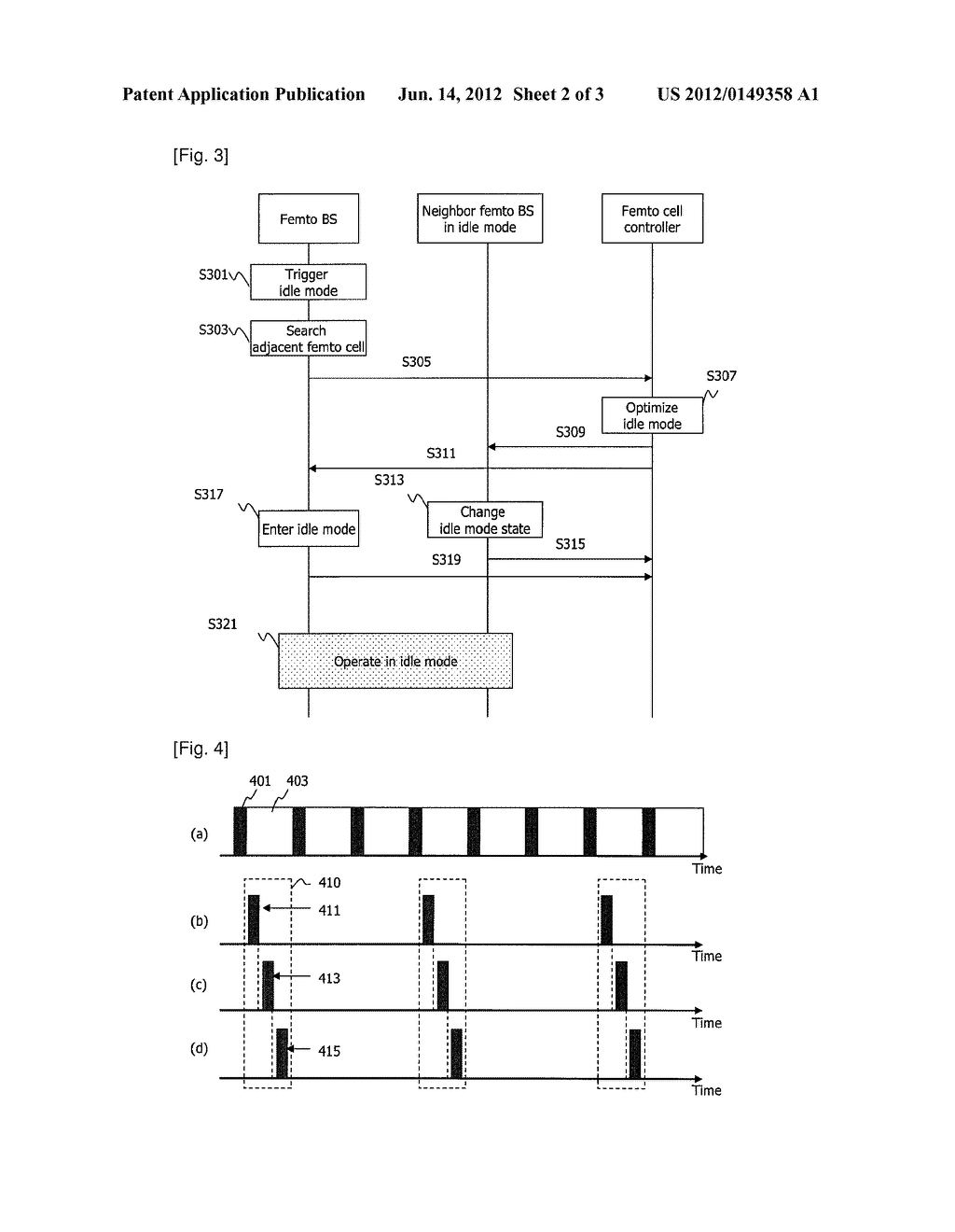 METHOD AND APPARATUS FOR IDLE MODE OPERATION IN FEMTO-CELL - diagram, schematic, and image 03