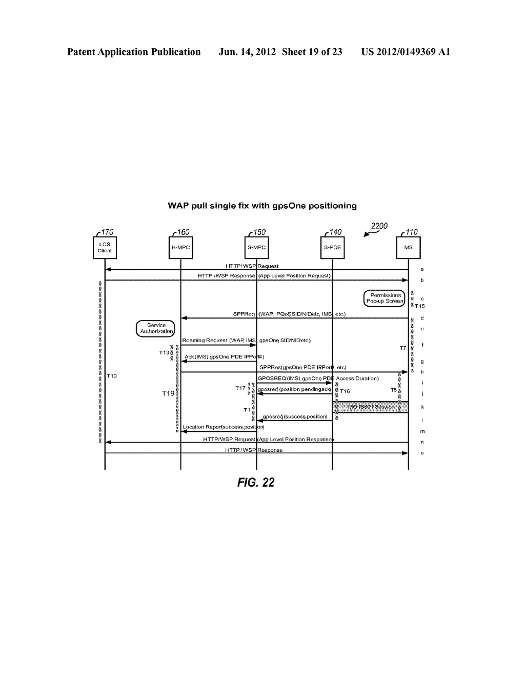 METHOD AND APPARATUS FOR SUPPORTING LOCATION SERVICES WITH ROAMING - diagram, schematic, and image 20