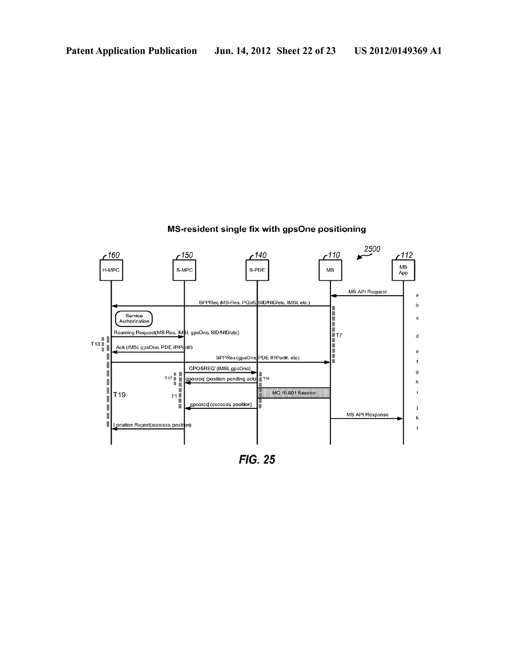 METHOD AND APPARATUS FOR SUPPORTING LOCATION SERVICES WITH ROAMING - diagram, schematic, and image 23