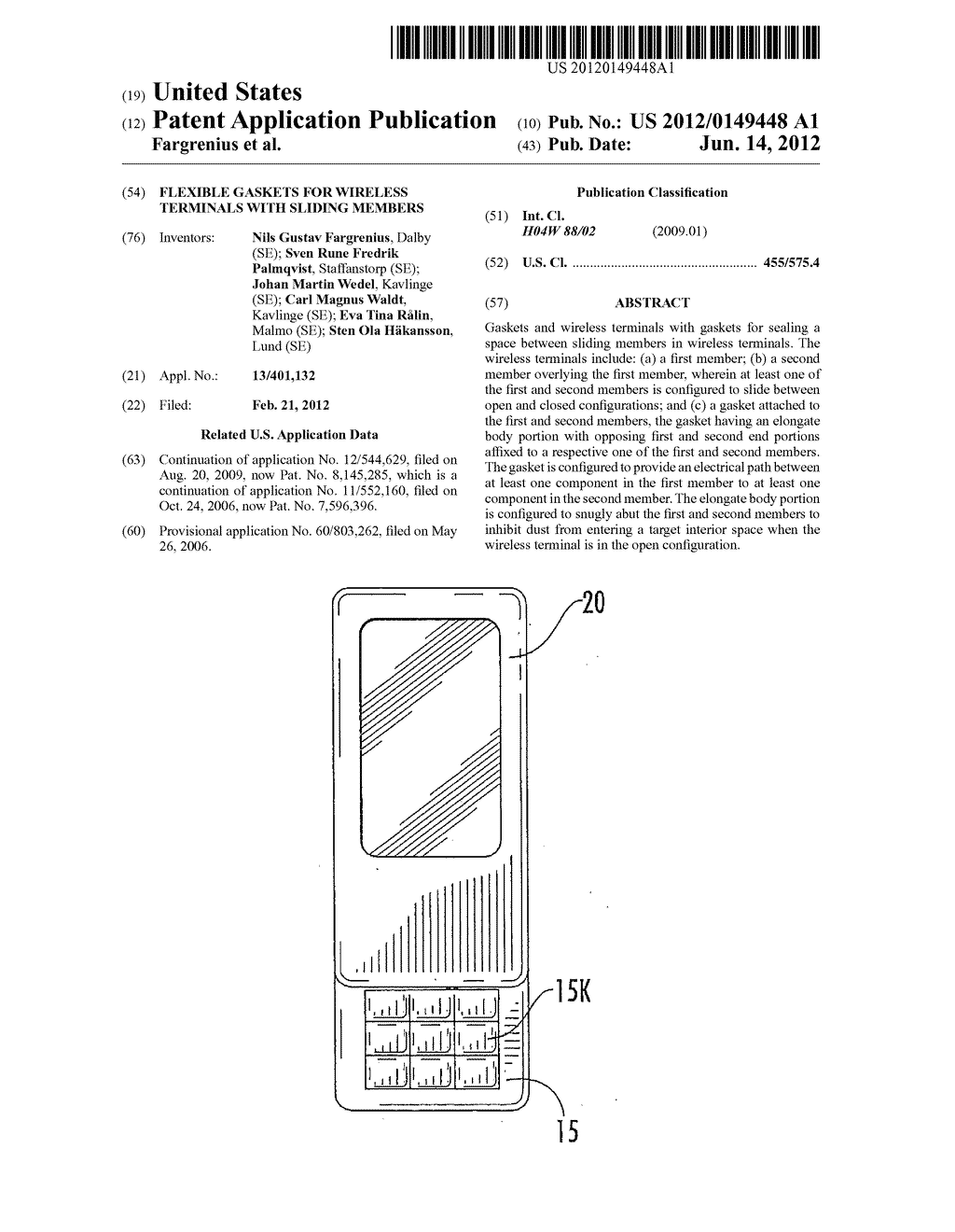 FLEXIBLE GASKETS FOR WIRELESS TERMINALS WITH SLIDING MEMBERS - diagram, schematic, and image 01