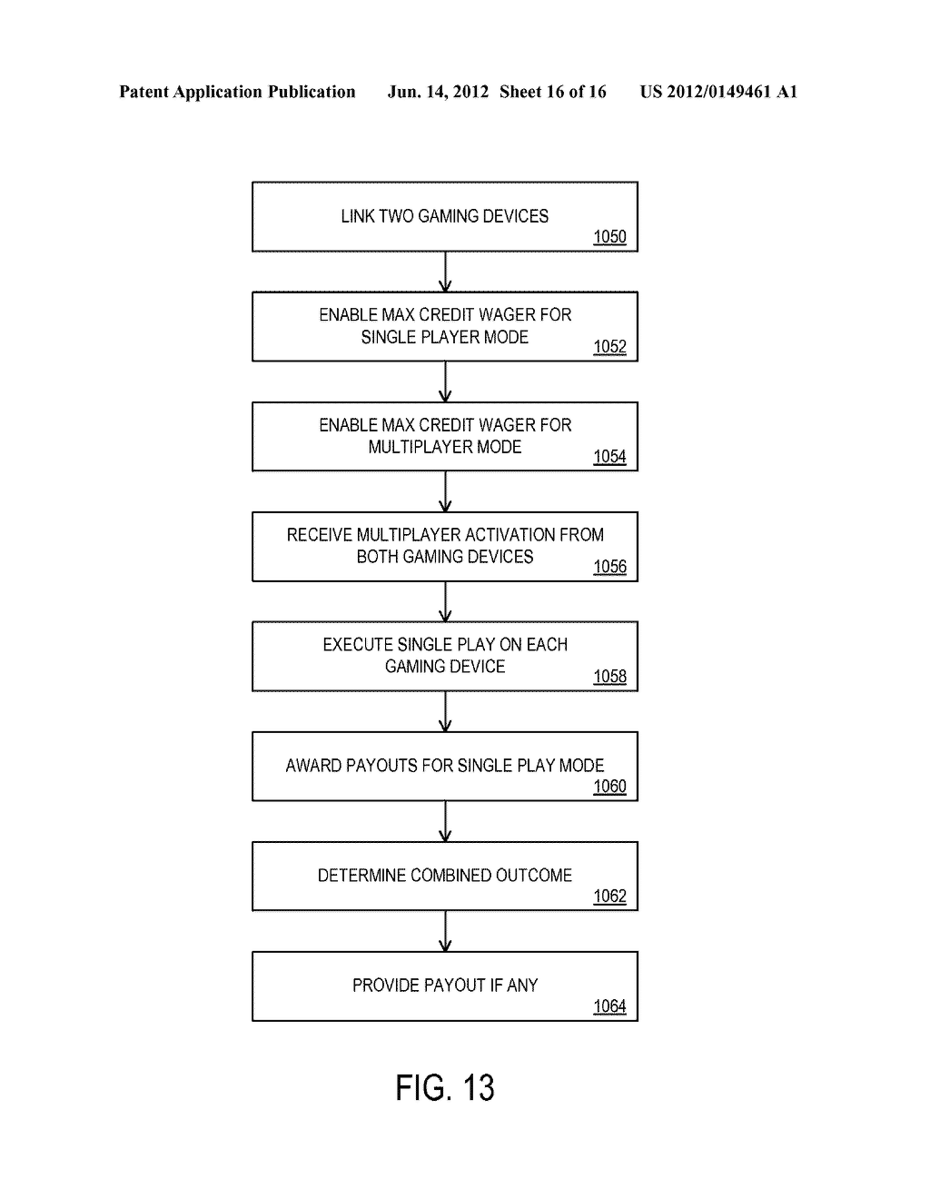 MULTIPLAYER GAMING DEVICE AND METHODS - diagram, schematic, and image 17