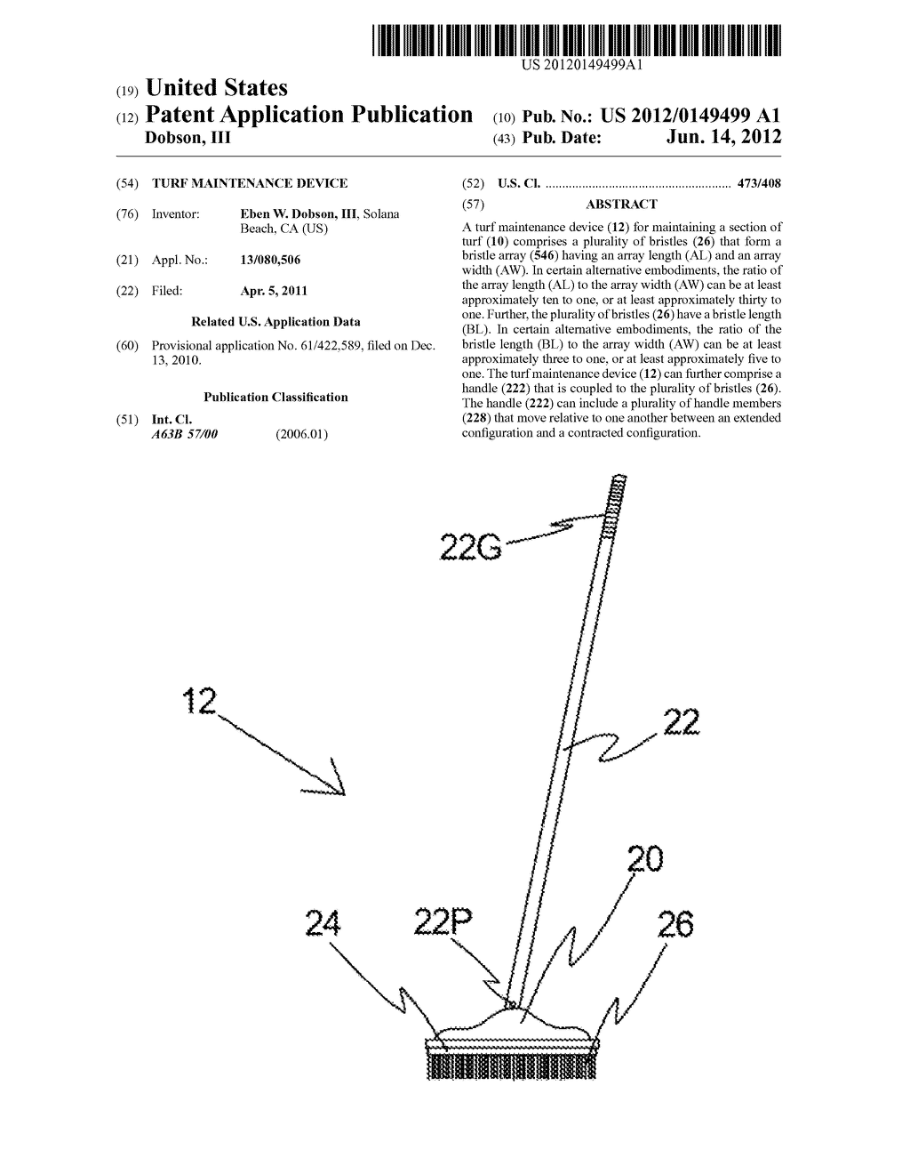 TURF MAINTENANCE DEVICE - diagram, schematic, and image 01