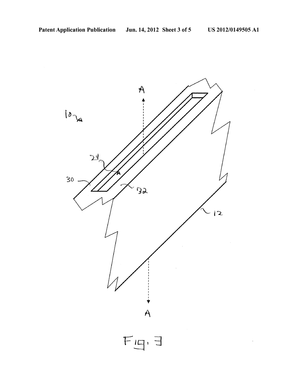 Hockey Stick Having Longitudinal Reinforcing Channels - diagram, schematic, and image 04