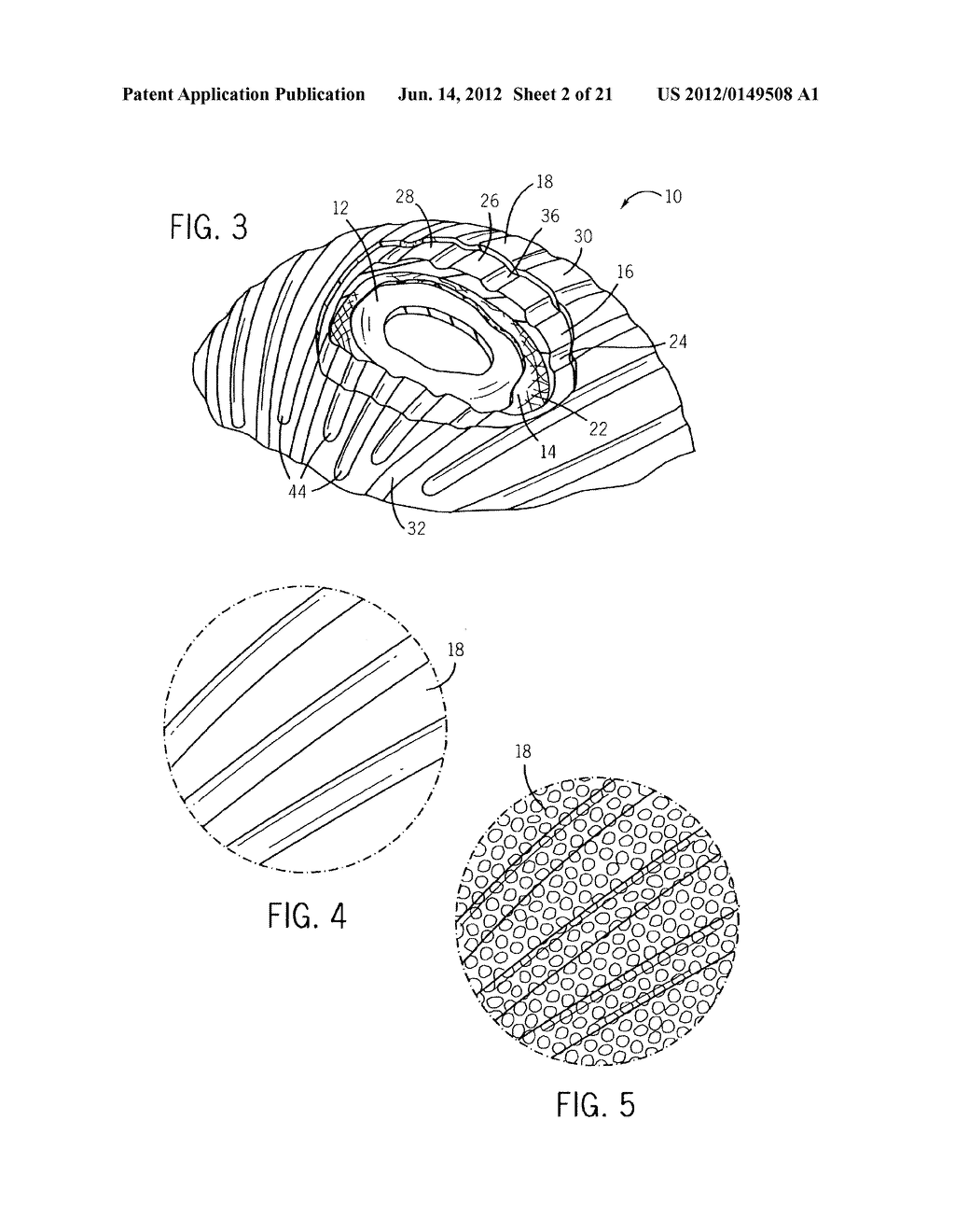 GAME BALL HAVING OPTIMALLY POSITIONED GROOVES AND/OR RIDGES - diagram, schematic, and image 03