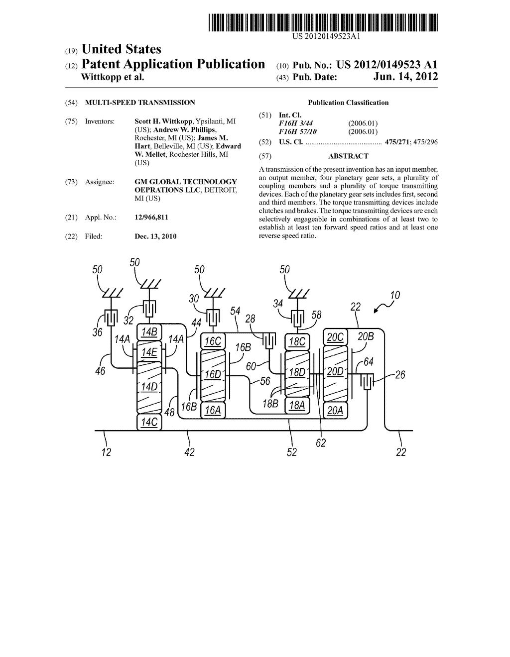 MULTI-SPEED TRANSMISSION - diagram, schematic, and image 01