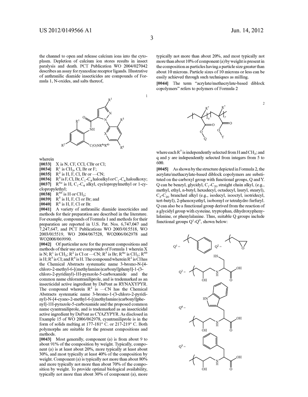 ACRYLATE/METHACRYLATE-BASED DIBLOCK COPOLYMER/ANTHRANILIC DIAMIDE     COMPOSITIONS FOR PROPAGULE COATING - diagram, schematic, and image 04