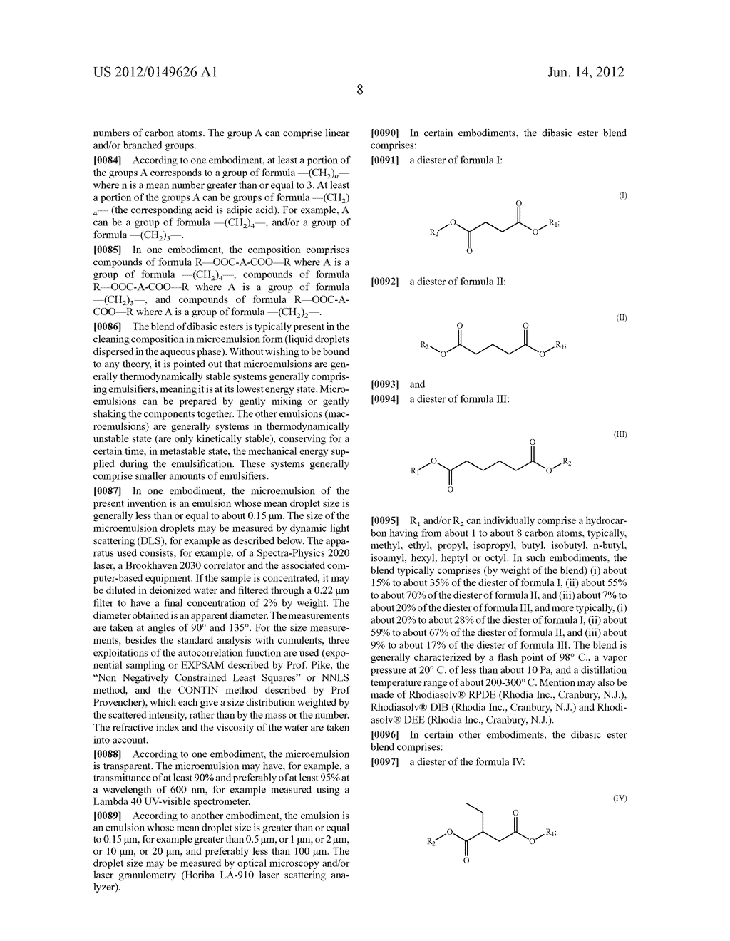 Dibasic esters utilized as terpene co-solvents, substitutes and/or     carriers in tar sand/bitumen/asphaltene cleaning applications - diagram, schematic, and image 16