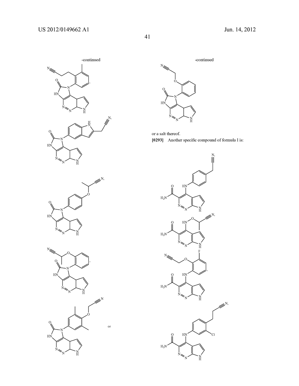 Heterocyclic Compounds as Janus Kinase Inhibitors - diagram, schematic, and image 42