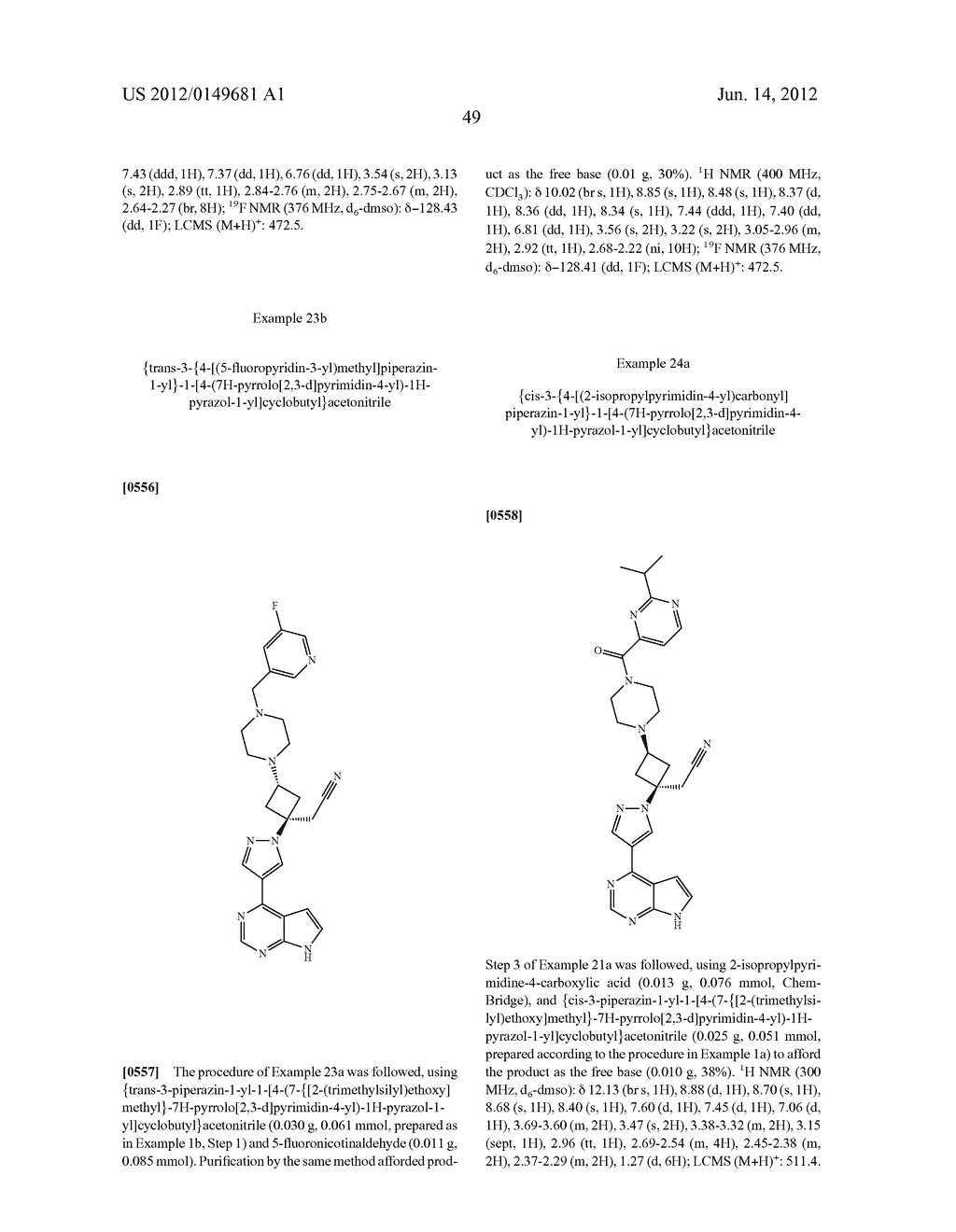 CYCLOBUTYL SUBSTITUTED PYRROLOPYRIDINE AND PYRROLOPYRIMIDINE DERIVATIVES     AS JAK INHIBITORS - diagram, schematic, and image 50