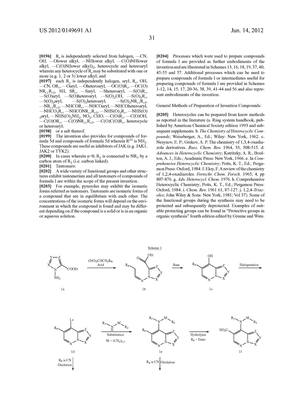 Pyrrolo [1,2-b] Pyridazine Derivatives as Janus Kinase Inhibitors - diagram, schematic, and image 32