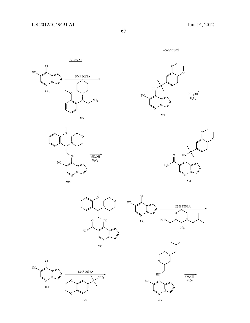 Pyrrolo [1,2-b] Pyridazine Derivatives as Janus Kinase Inhibitors - diagram, schematic, and image 61