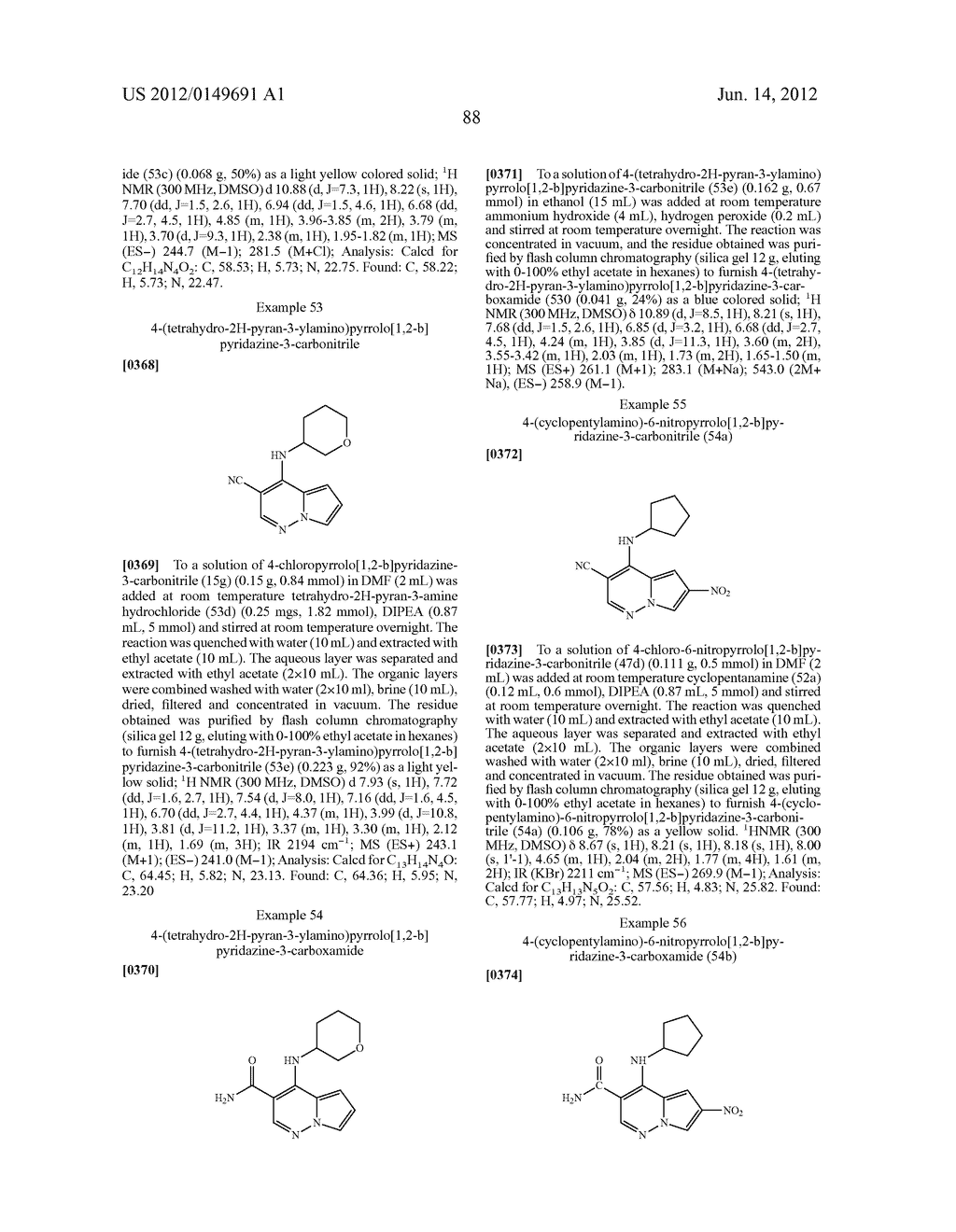 Pyrrolo [1,2-b] Pyridazine Derivatives as Janus Kinase Inhibitors - diagram, schematic, and image 89