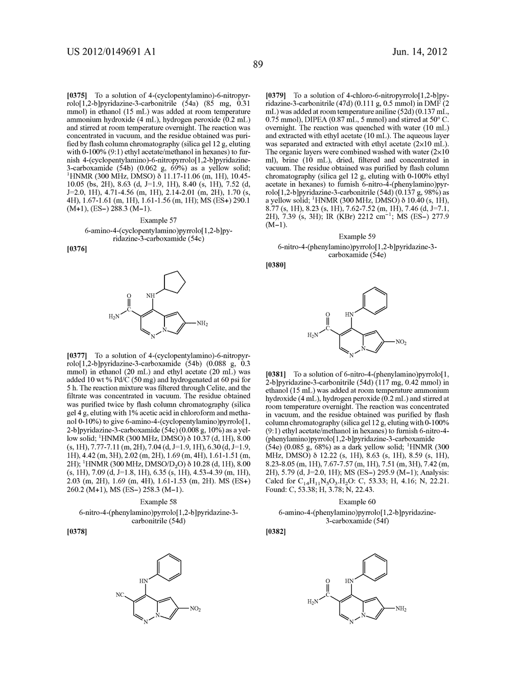 Pyrrolo [1,2-b] Pyridazine Derivatives as Janus Kinase Inhibitors - diagram, schematic, and image 90