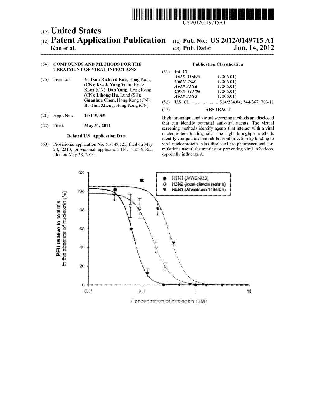 COMPOUNDS AND METHODS FOR THE TREATMENT OF VIRAL INFECTIONS - diagram, schematic, and image 01