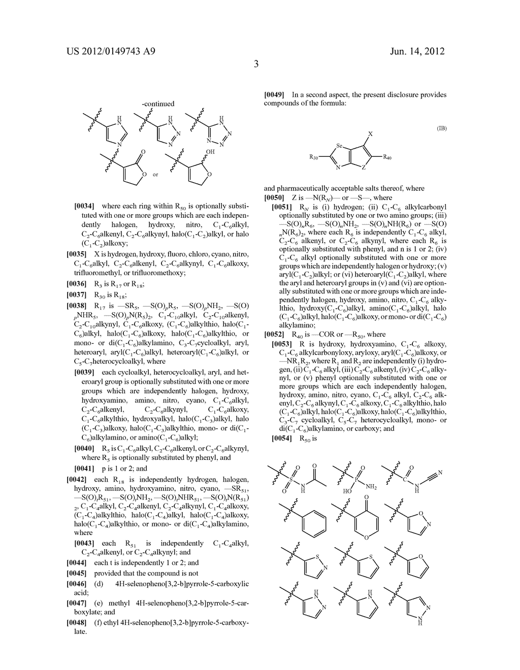 Selenophene and Selenazole Carboxylic Acid Derivatives - diagram, schematic, and image 04