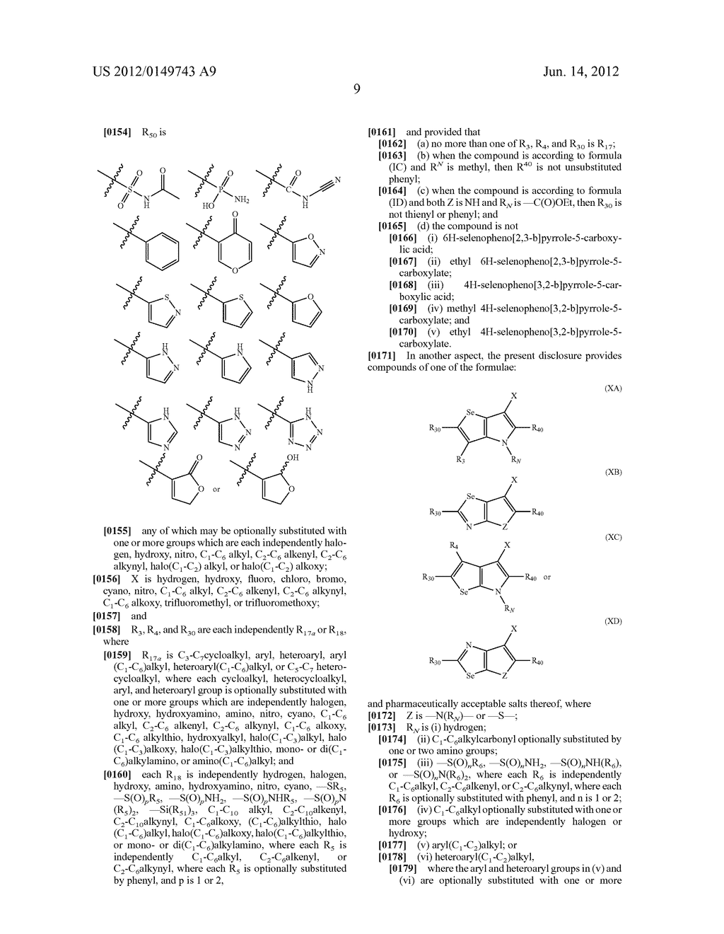 Selenophene and Selenazole Carboxylic Acid Derivatives - diagram, schematic, and image 10