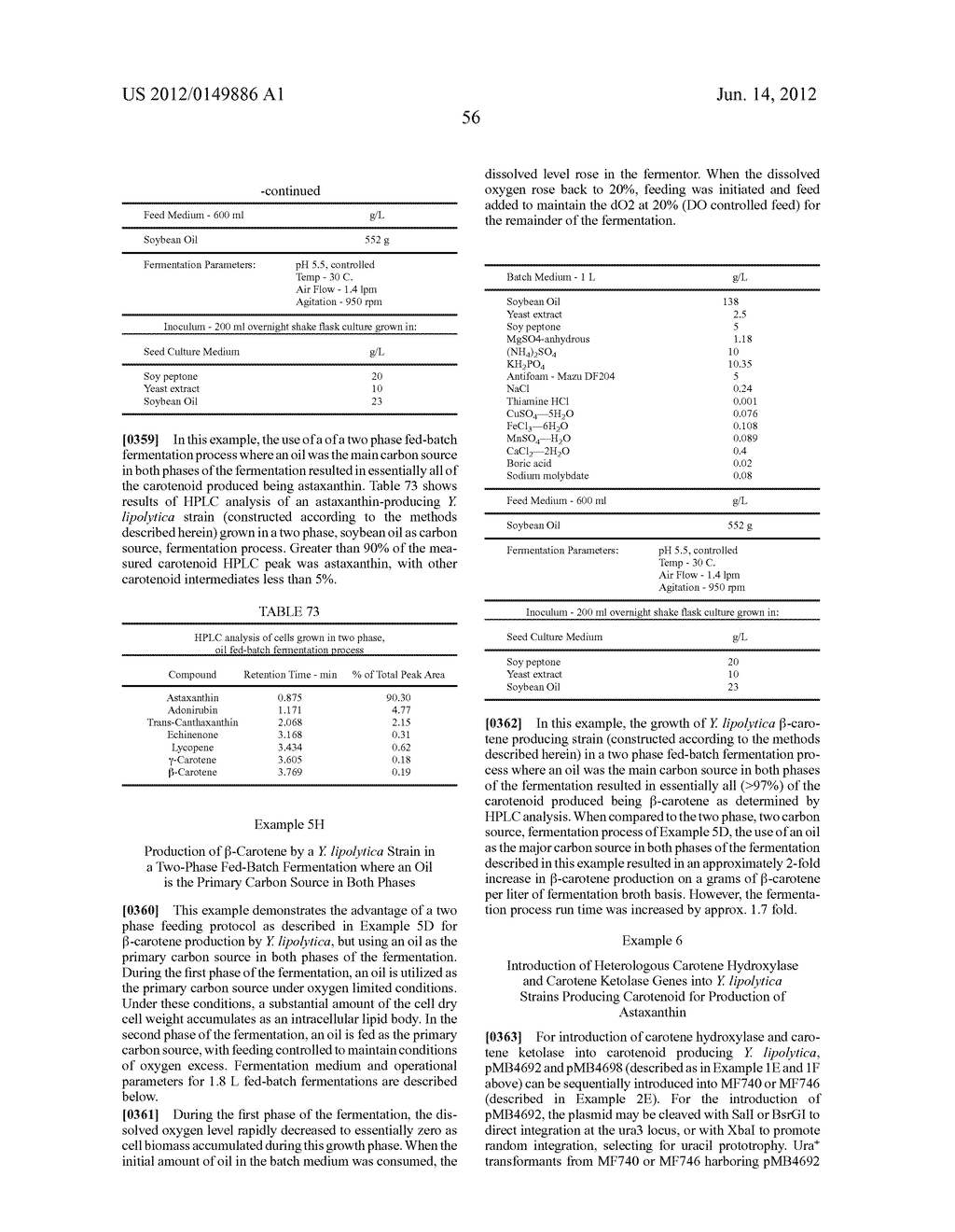 PRODUCTION OF CAROTENOIDS IN OLEAGINOUS YEAST AND FUNGI - diagram, schematic, and image 110