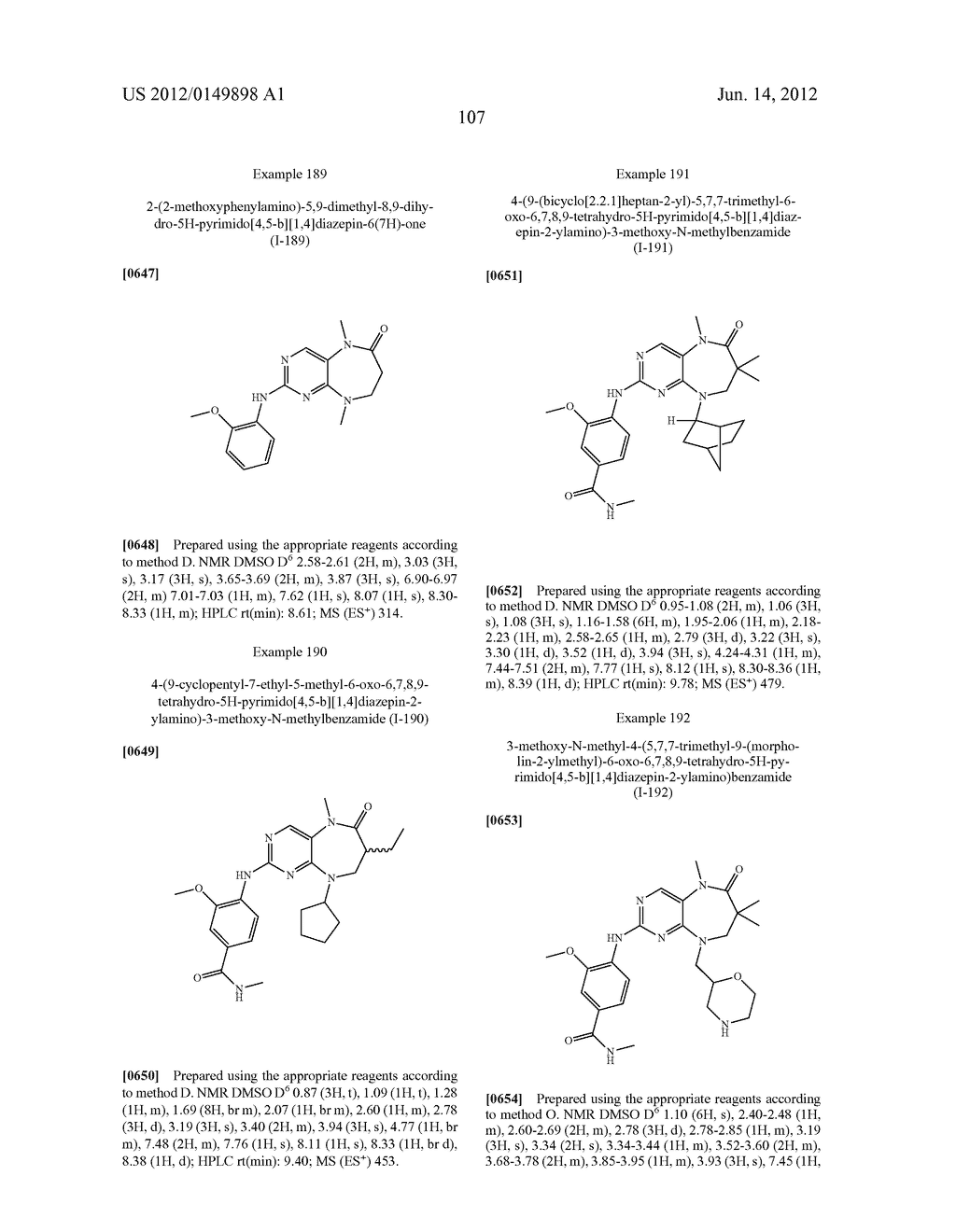DIHYDRODIAZEPINES USEFUL AS INHIBITORS OF PROTEIN KINASES - diagram, schematic, and image 108