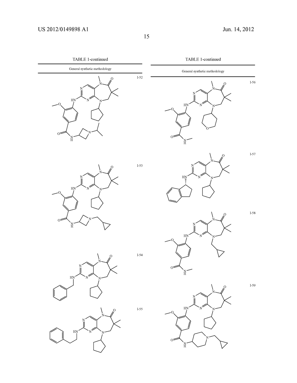 DIHYDRODIAZEPINES USEFUL AS INHIBITORS OF PROTEIN KINASES - diagram, schematic, and image 16