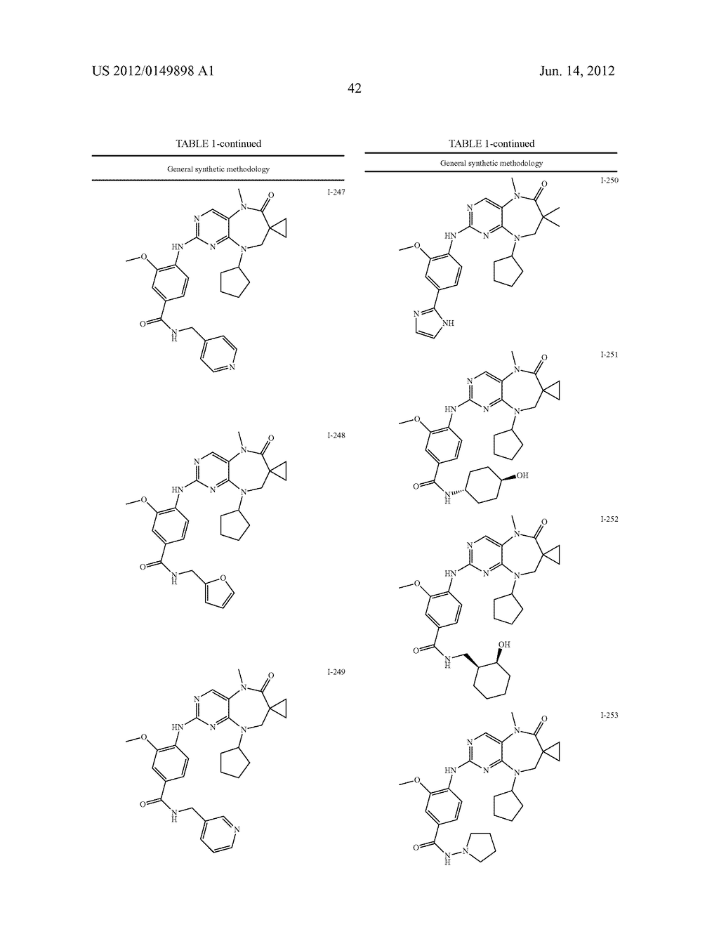 DIHYDRODIAZEPINES USEFUL AS INHIBITORS OF PROTEIN KINASES - diagram, schematic, and image 43