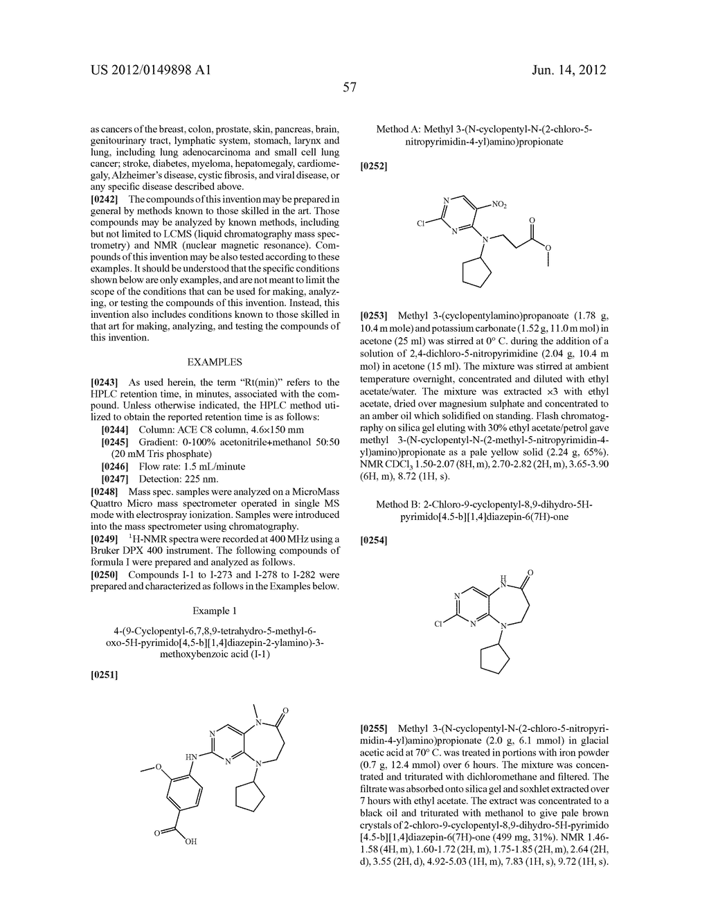 DIHYDRODIAZEPINES USEFUL AS INHIBITORS OF PROTEIN KINASES - diagram, schematic, and image 58