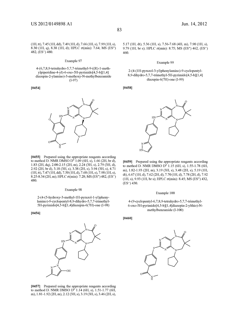 DIHYDRODIAZEPINES USEFUL AS INHIBITORS OF PROTEIN KINASES - diagram, schematic, and image 84