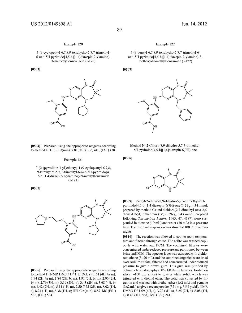 DIHYDRODIAZEPINES USEFUL AS INHIBITORS OF PROTEIN KINASES - diagram, schematic, and image 90