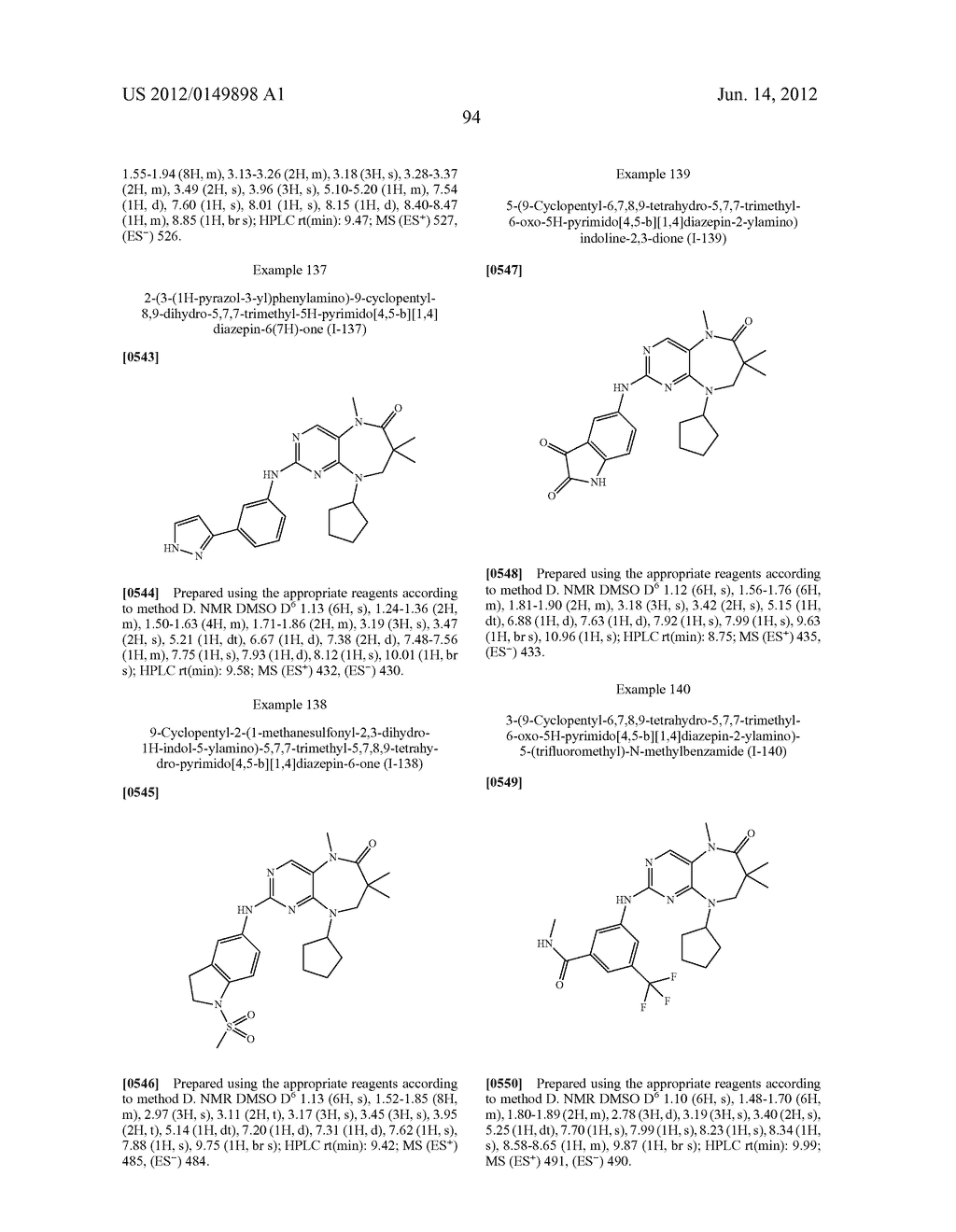 DIHYDRODIAZEPINES USEFUL AS INHIBITORS OF PROTEIN KINASES - diagram, schematic, and image 95