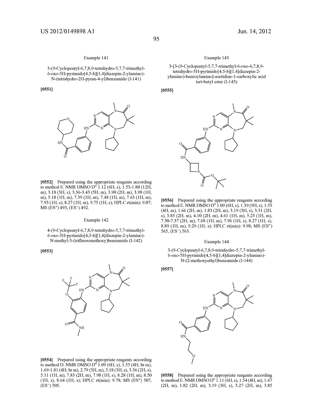 DIHYDRODIAZEPINES USEFUL AS INHIBITORS OF PROTEIN KINASES - diagram, schematic, and image 96