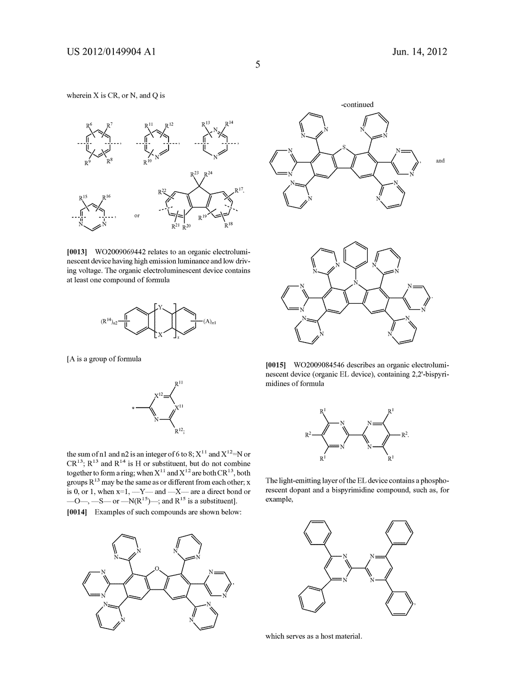 BISPYRIMIDINES FOR ELECTRONIC APPLICATIONS - diagram, schematic, and image 06