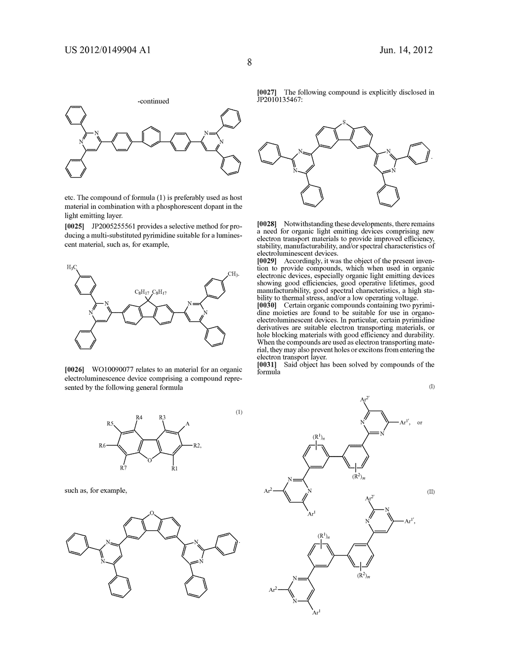 BISPYRIMIDINES FOR ELECTRONIC APPLICATIONS - diagram, schematic, and image 09