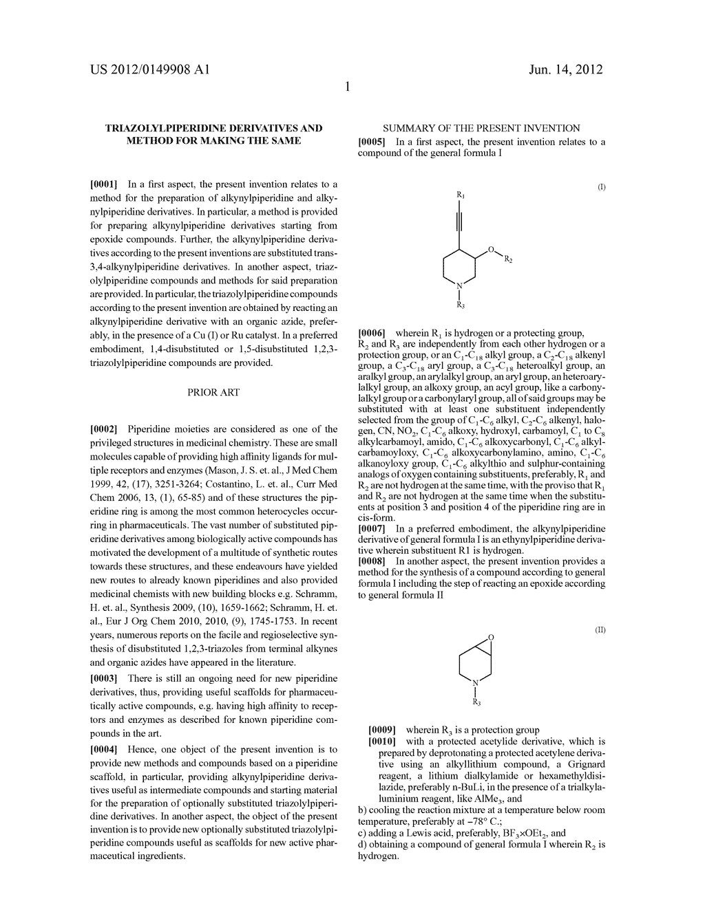 TRIAZOLYLPIPERIDINE DERIVATIVES AND METHOD FOR MAKING THE SAME - diagram, schematic, and image 07