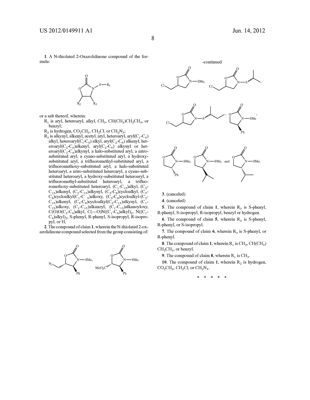 DERIVATIVE N-THIOLATED 2-OXAZOLIDINONE ANTIBIOTICS - diagram, schematic, and image 11