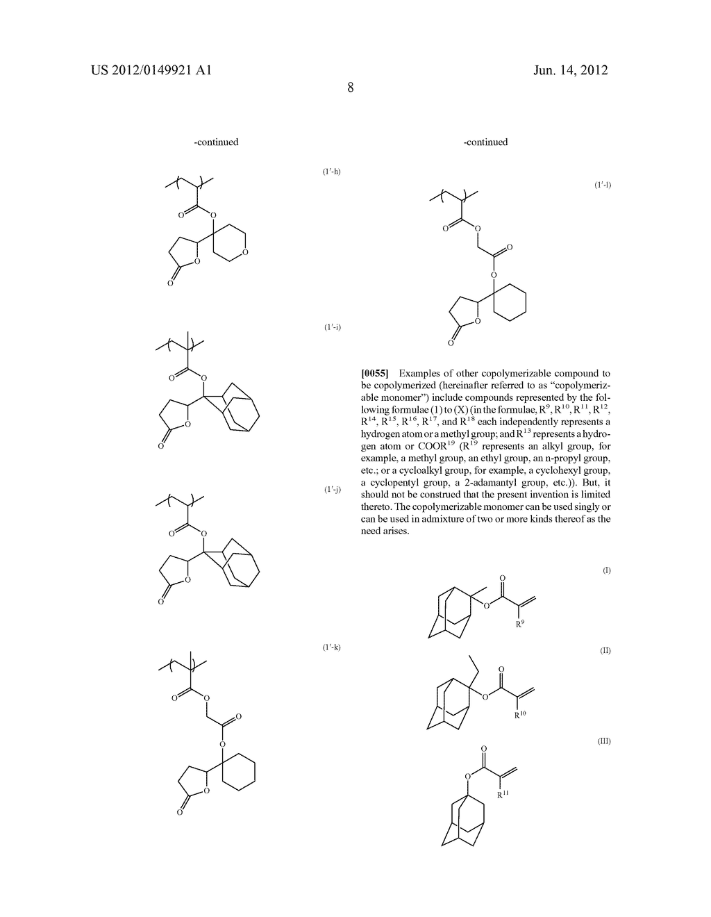 TERTIARY ALCOHOL DERIVATIVE, POLYMER COMPOUND AND PHOTORESIST COMPOSITION - diagram, schematic, and image 09