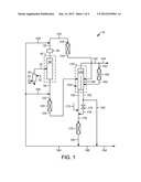 PROCESS FOR SEPARATING AT LEAST ONE OLIGOMERIZED EFFLUENT diagram and image