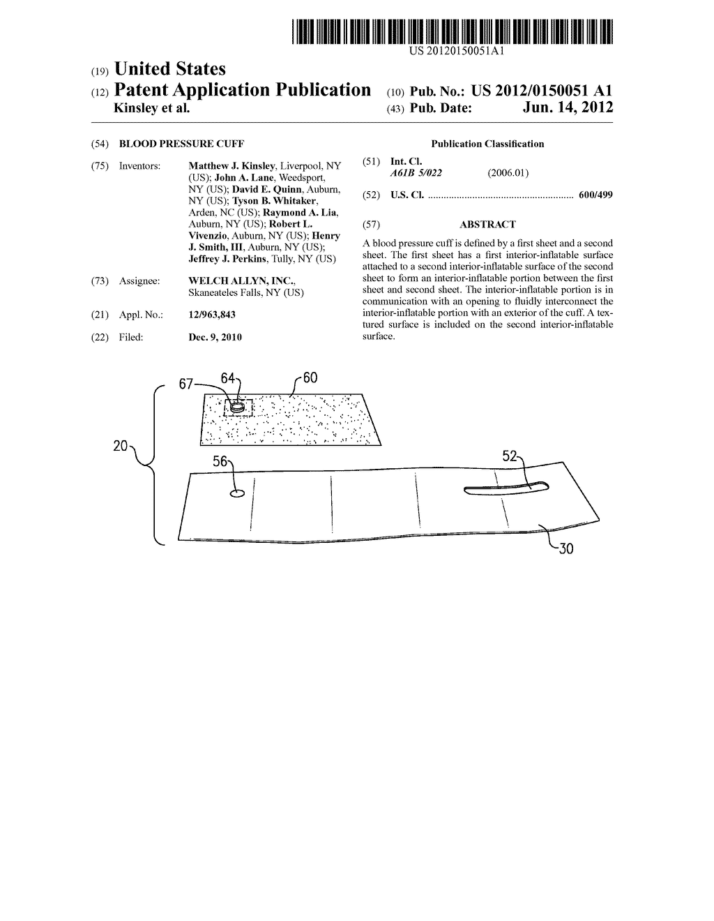 BLOOD PRESSURE CUFF - diagram, schematic, and image 01