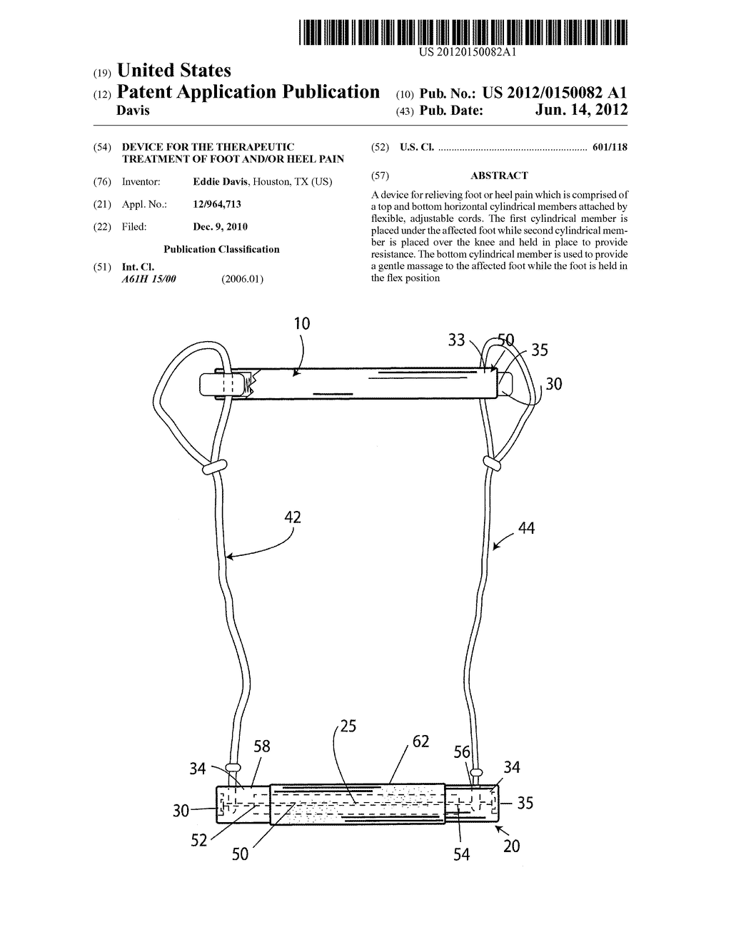 Device for the Therapeutic Treatment of Foot and/or Heel Pain - diagram, schematic, and image 01