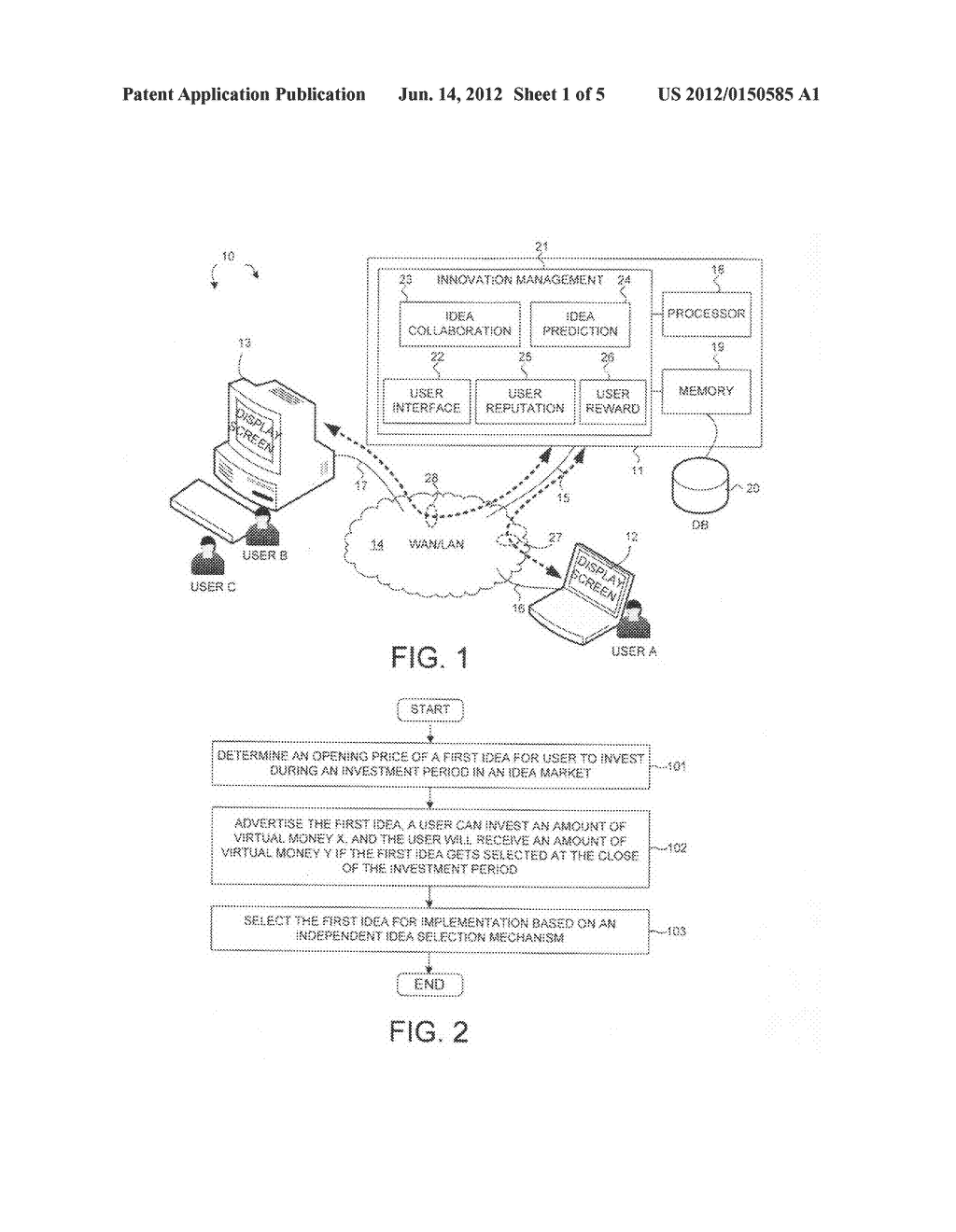 Method and system for web-based idea prediction market investment - diagram, schematic, and image 02