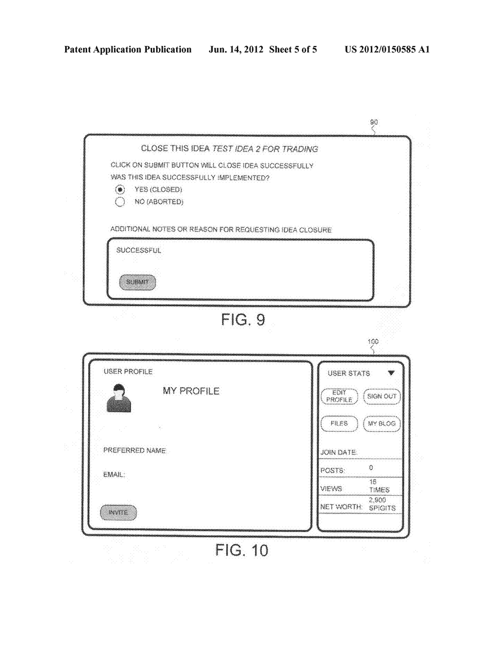 Method and system for web-based idea prediction market investment - diagram, schematic, and image 06