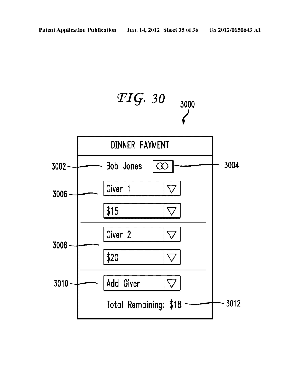 SYSTEM AND METHOD FOR PROCESSING REMAINDER AMOUNTS OF MONEY FROM GIFT     CARDS - diagram, schematic, and image 36