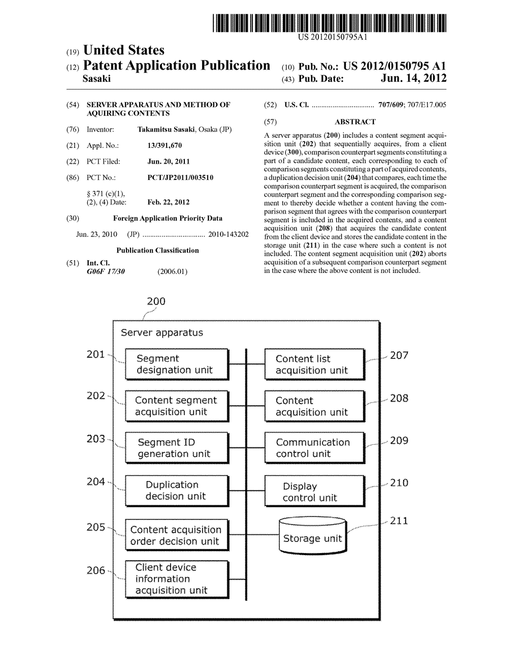 SERVER APPARATUS AND METHOD OF AQUIRING CONTENTS - diagram, schematic, and image 01