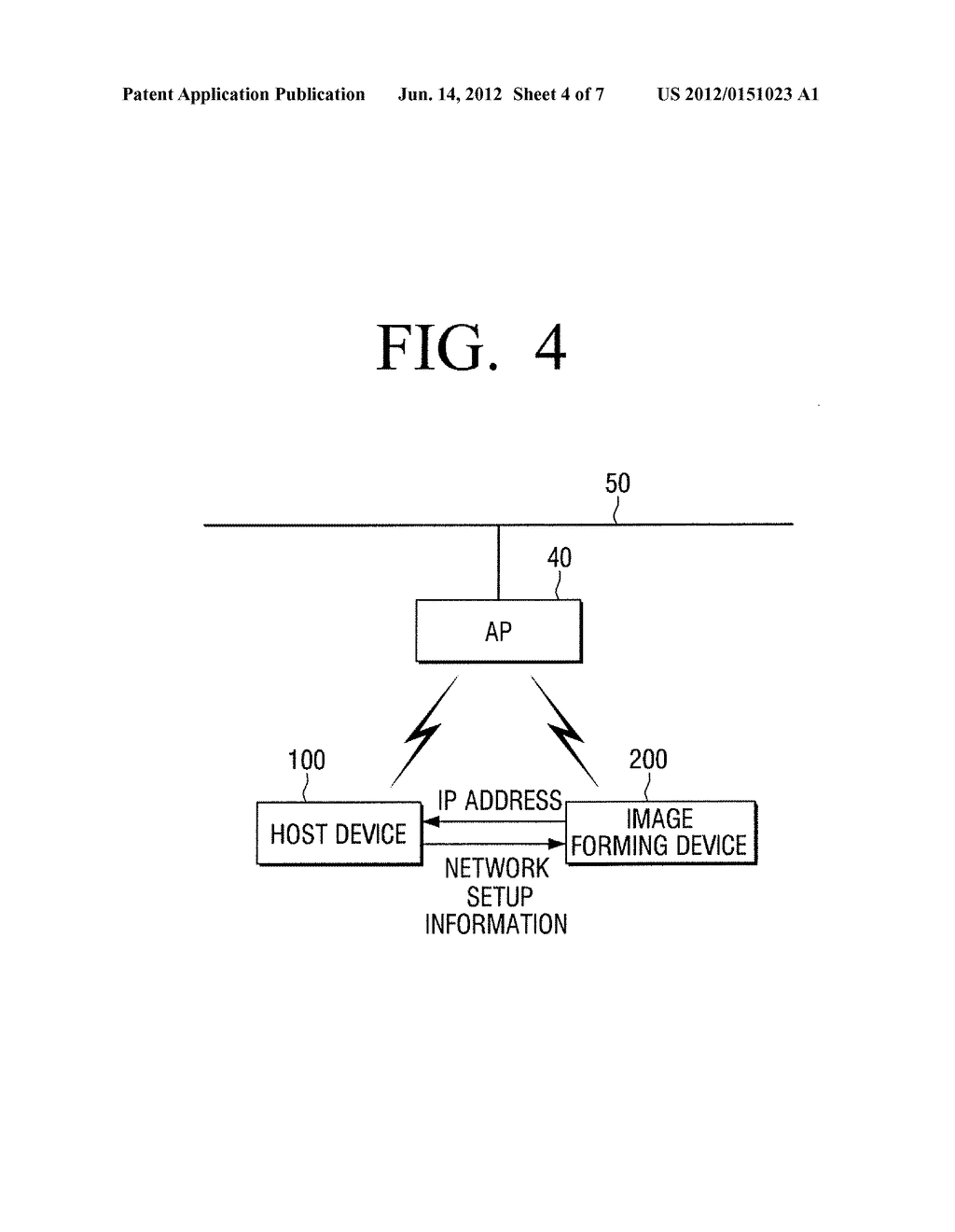 IMAGE FORMING DEVICE, HOST DEVICE, AND CONNECTING METHODS THEREOF - diagram, schematic, and image 05