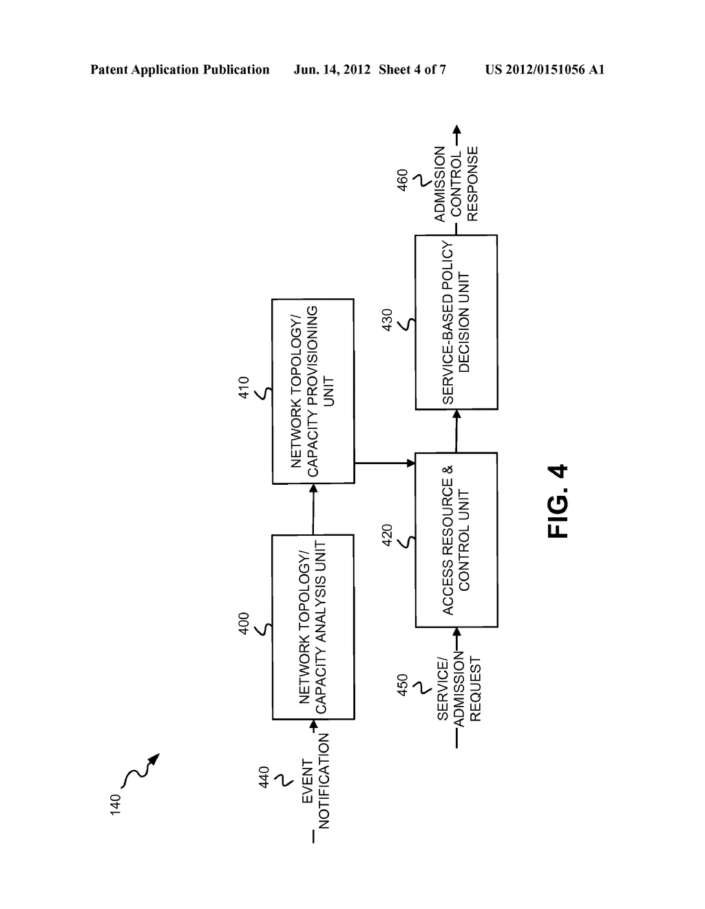 NETWORK SERVICE ADMISSION CONTROL USING DYNAMIC NETWORK TOPOLOGY AND     CAPACITY UPDATES - diagram, schematic, and image 05