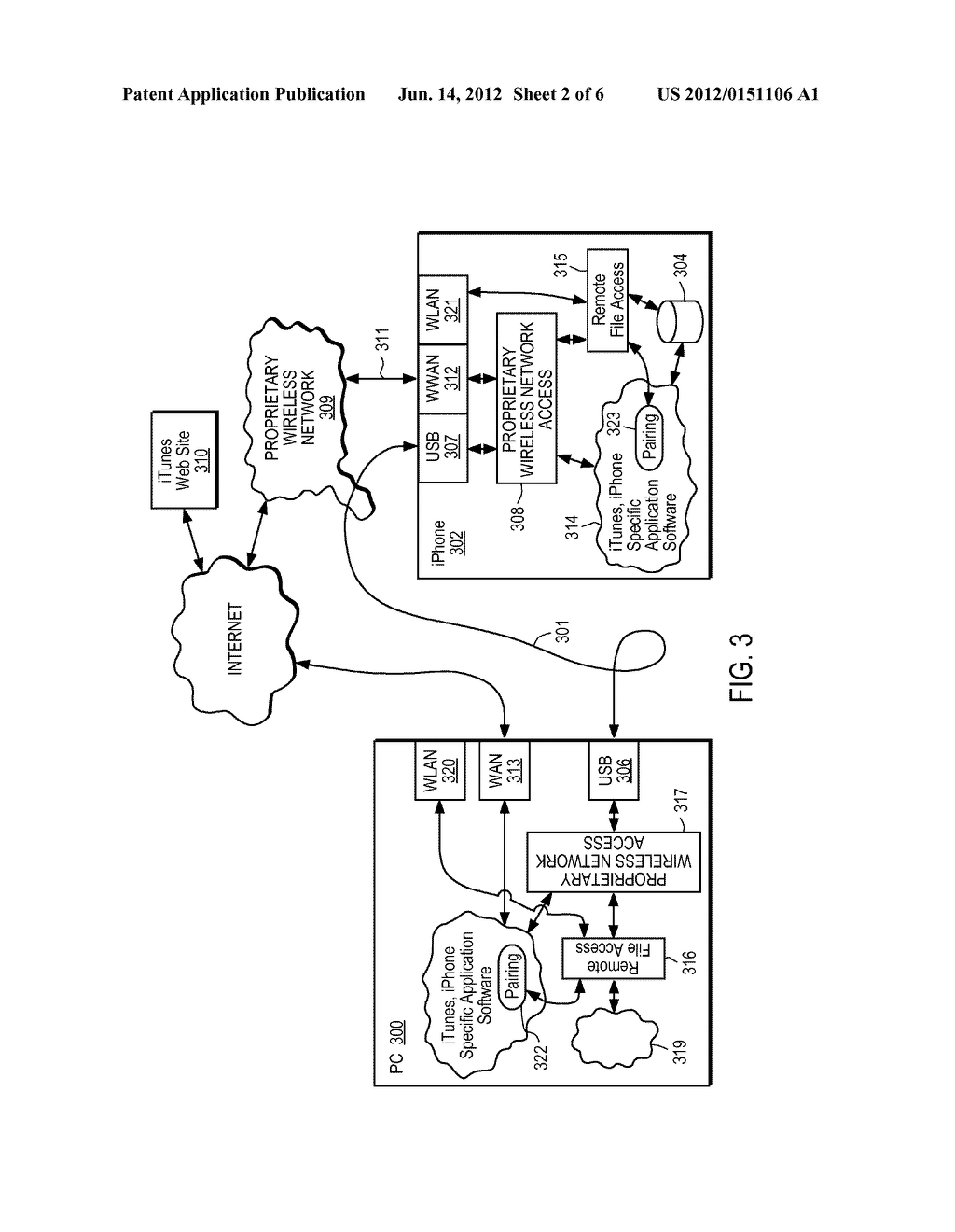 PAIRING AND STORAGE ACCESS SCHEME BETWEEN A HANDHELD DEVICE AND A     COMPUTING SYSTEM - diagram, schematic, and image 03