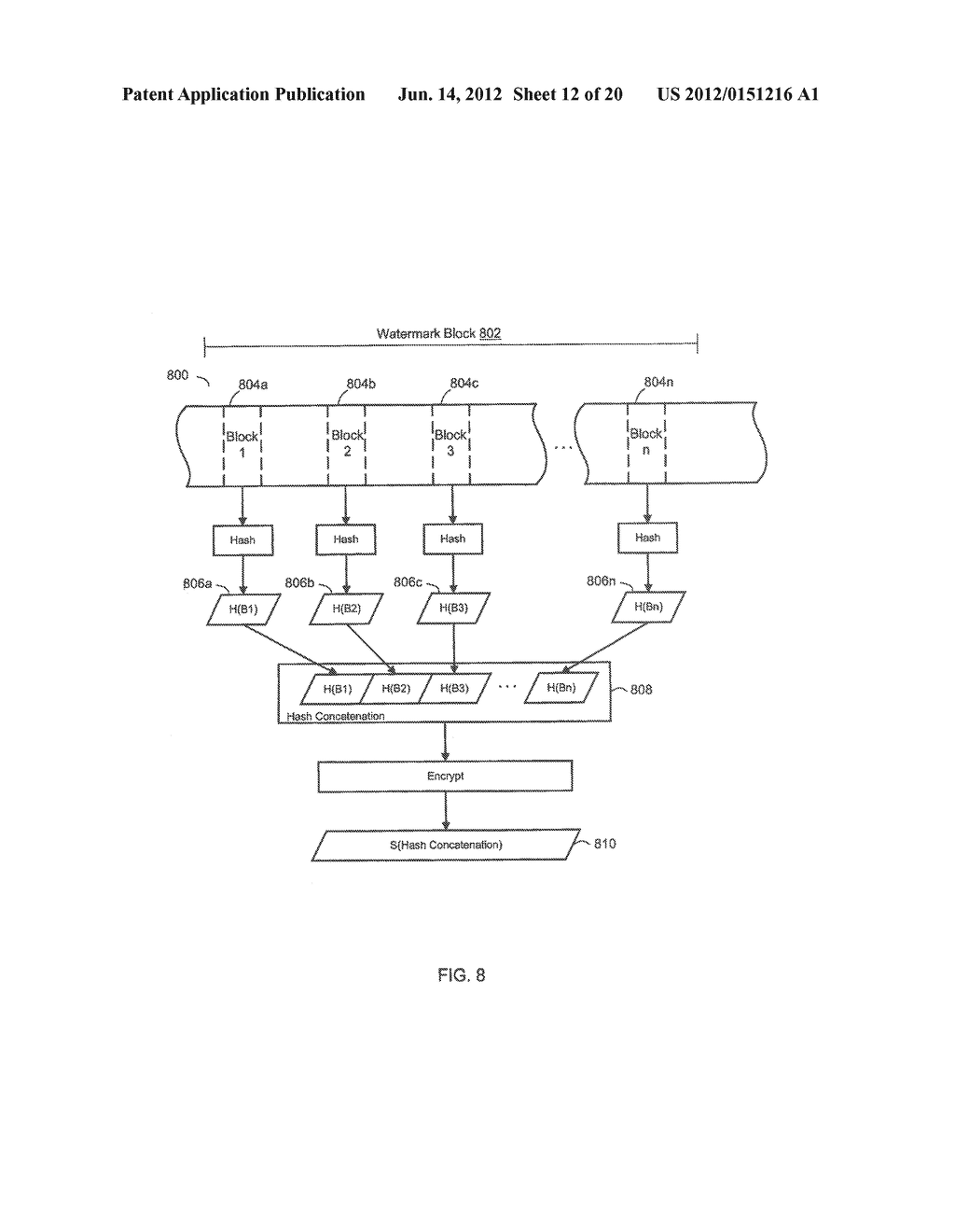 METHODS AND SYSTEMS FOR ENCODING AND PROTECTING DATA USING DIGITAL     SIGNATURE AND WATERMARKING TECHNIQUES - diagram, schematic, and image 13