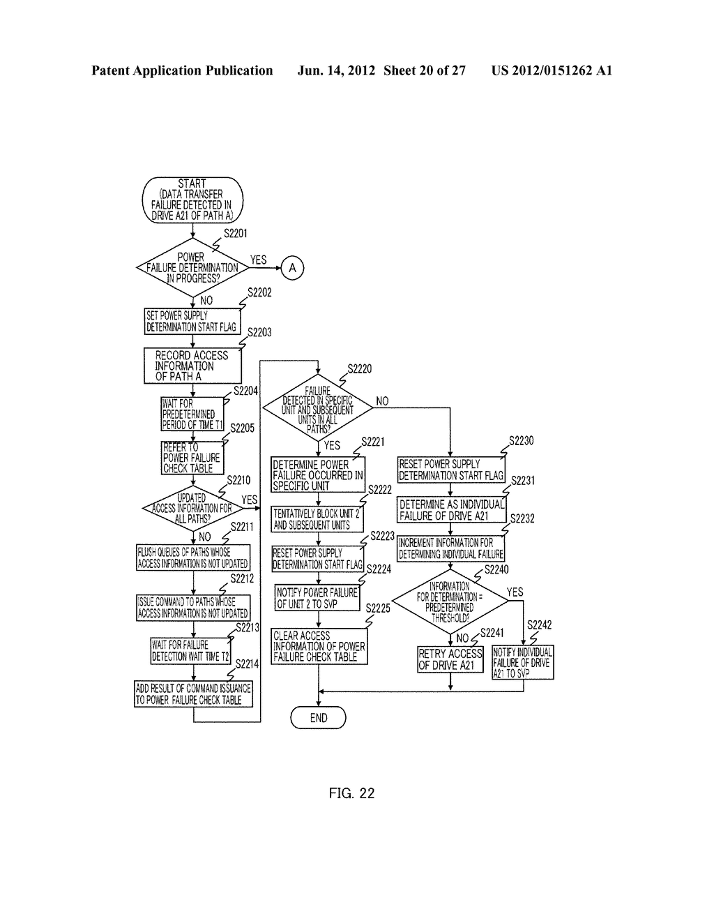 STORAGE APPARATUS AND METHOD OF DETECTING POWER FAILURE IN STORAGE     APPARATUS - diagram, schematic, and image 21